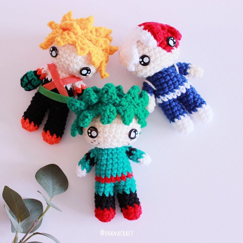 ohanacraft's tweet photo. meet my ⁠MHA!! These 3 cuties will vend with me at Brandon's Big One @BB1ArtsCrafts 📍Brandon, Manitoba -Oct. 19-20⁠⠀Come adopt them if you are the fan! ⁠⠀
#MyHeroAcademia #brandonsbigone #amigurumi #häkeln #crochettoy #crochetmyheroacademia #crochetersofinstagram #handmade https://t.co/AXX6DDVt4e