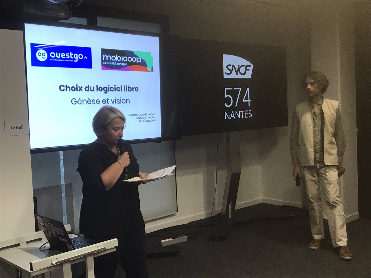 Hove_Mobility's tweet photo. #RNTP19 Meetup #OpenTransport #Nantes C’est parti ! Présentation de la plateforme #opensource de #covoiturage #OuestGo avec @mobicoop : 62 collectivités impliquées en régions @regionbretagne et @paysdelaloire https://t.co/unCGNV9CqM