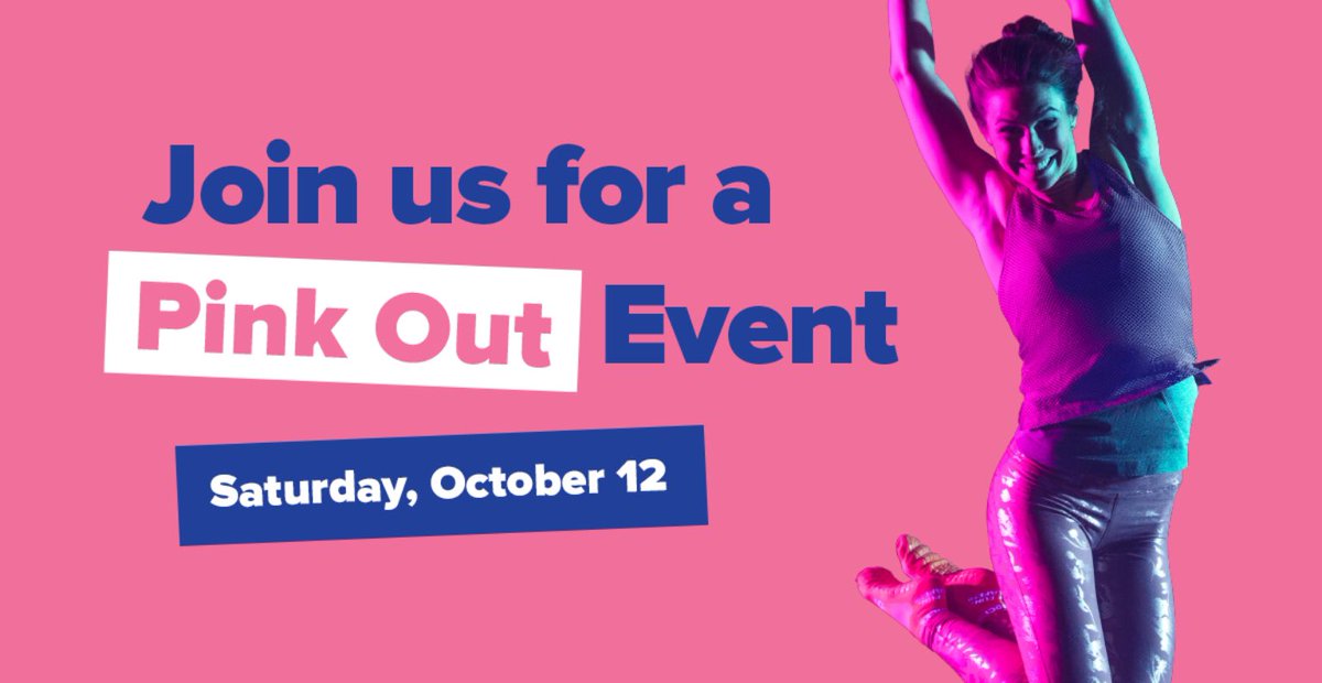 szwalli's tweet photo. Think PINK and jump for a good cause!  PINK SkySocks, PINK  Sky Zone T-shirts and PINK watermelon icee to show who you’re jumping for this October! A portion of the day’s proceeds will be donated to the Susan G. Komen organization. #dogood #thinkpink #jumpforthecause #skyzone https://t.co/XkjP0VD7lE