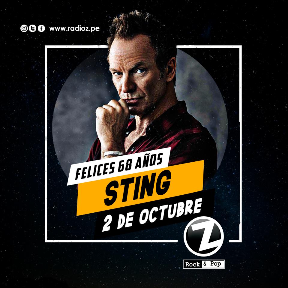 zrockandpop's tweet photo. #Zetero, 🎂Un día como hoy nace uno de los grandes de la historia de la música. #Sting vocalista de la banda británica #ThePolice 🎂 https://t.co/4gNOfXgcY9