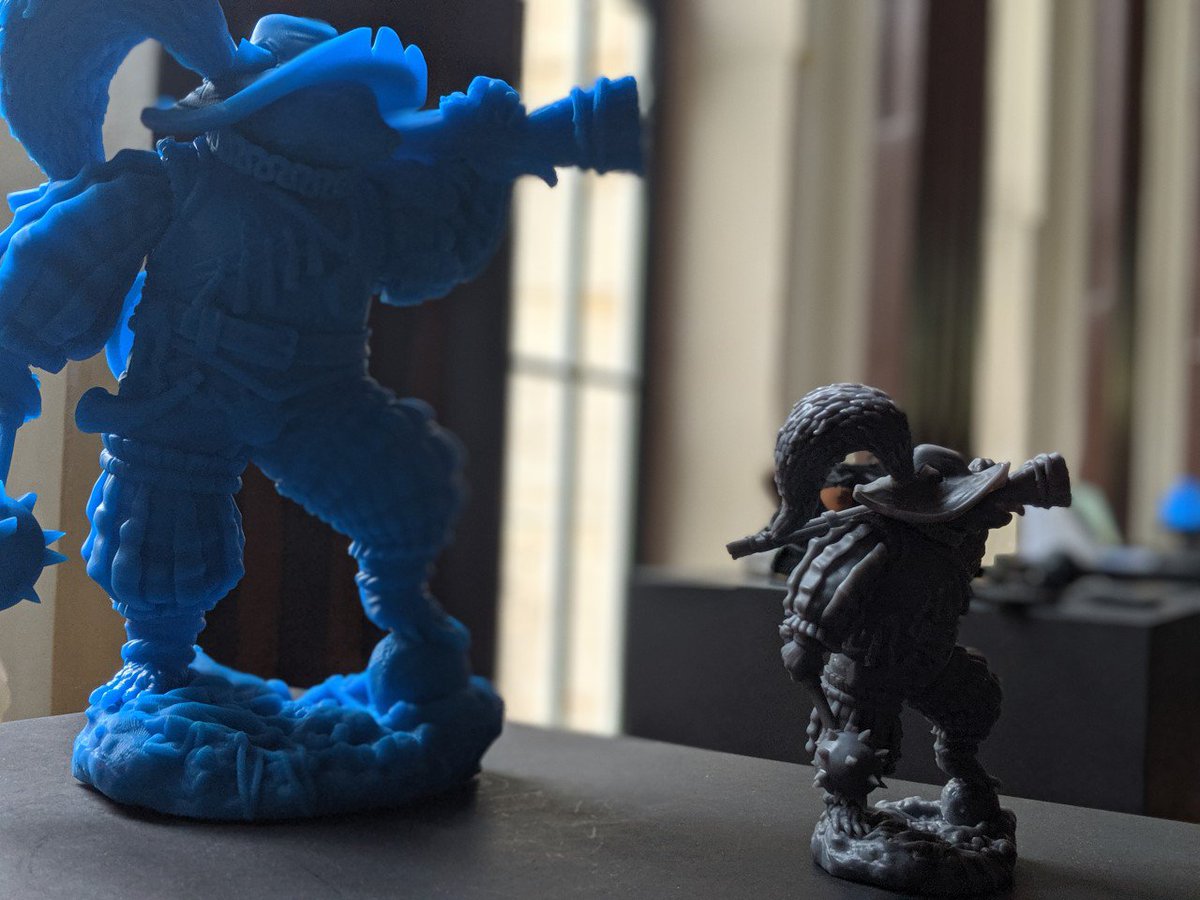 formlabs's tweet photo. The entertainment pedestal at #FUS19 highlighted the creative possibilities enabled by #3Dprinting.
• Torquato di Tanafonda by Daniele Danko Angelozzi in Draft Resin &amp; Grey Resin
• Hatching Monster in Rigid Resin by Peru Meridian Studios https://t.co/kV71gM6Kcf