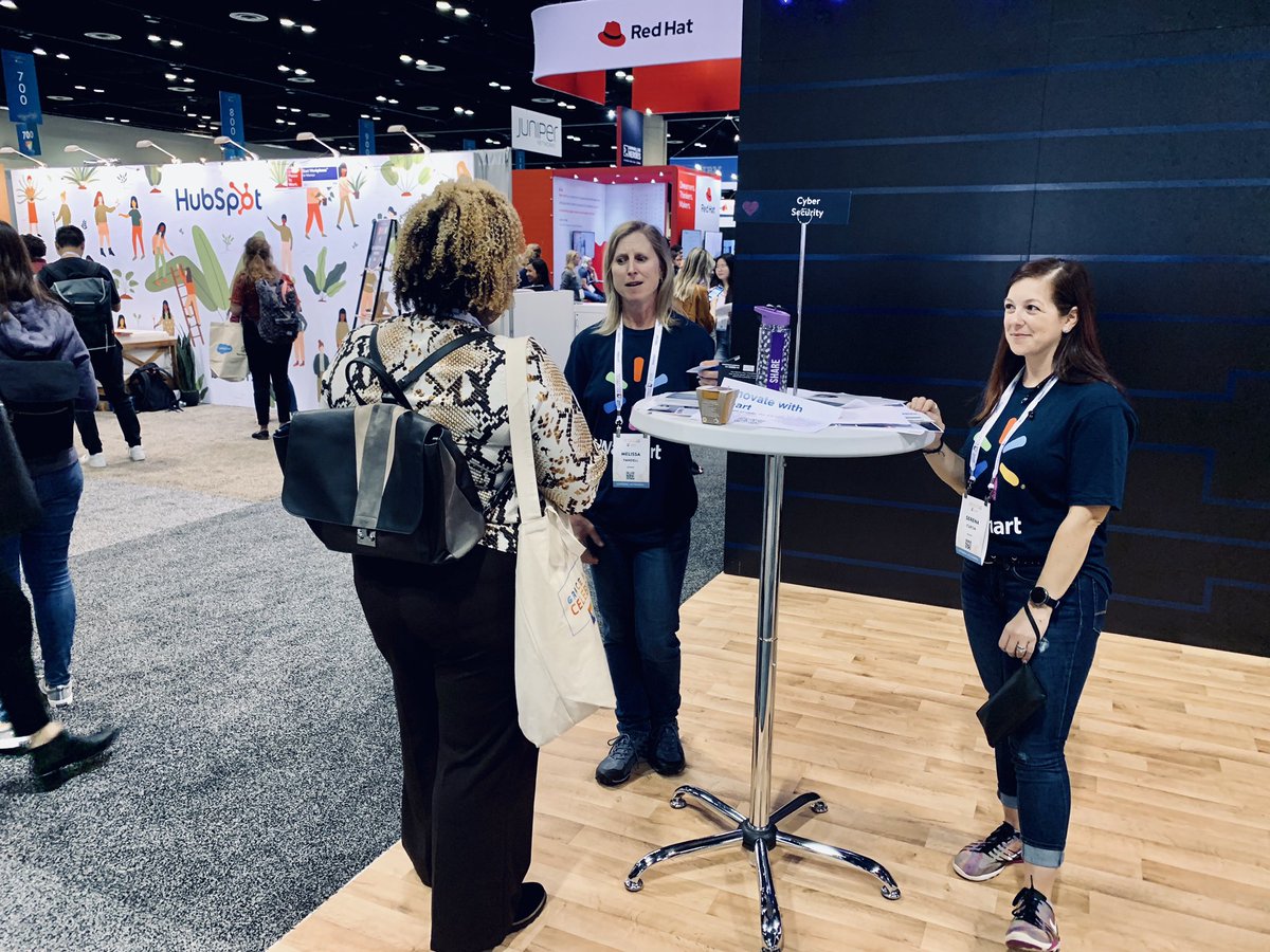 Sp4rkCon's tweet photo. Swing by the @WalmartTech booth #541 at #GHC19 and say hi 👋 to these awesome ladies from our #infosec team and ask them about Sp4rkCon!! https://t.co/q95z05mjLo