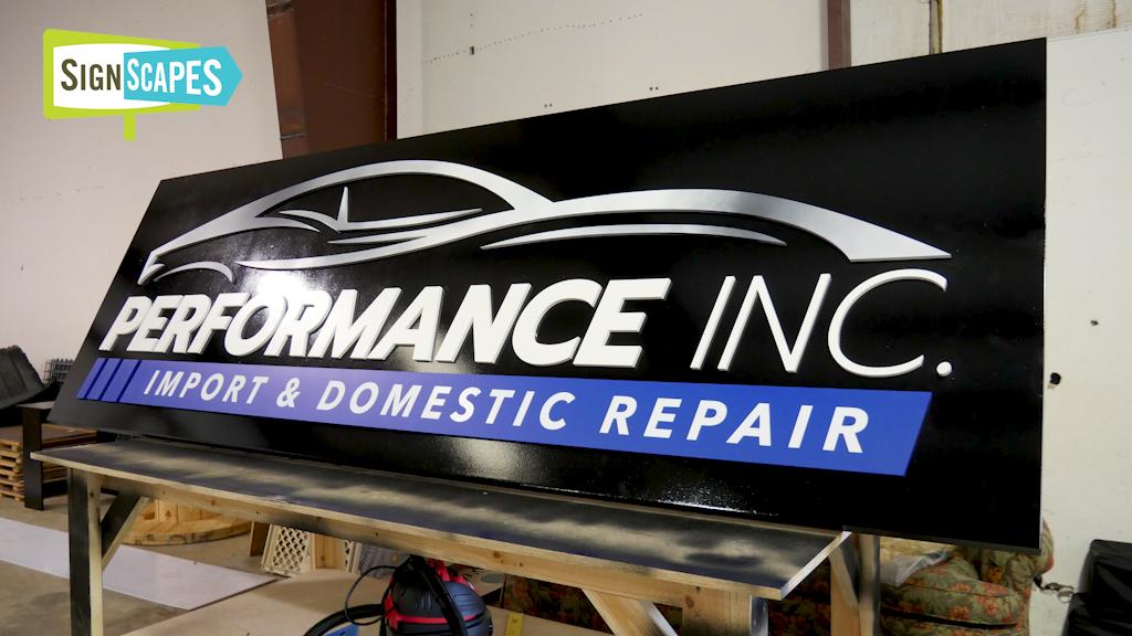 A sweet new sign we made for our friends at Performance Inc. #3dsignage #performanceinc #3dboxupsignage #3dlettersign #signscapes #outdoorsignage #indoorsignage