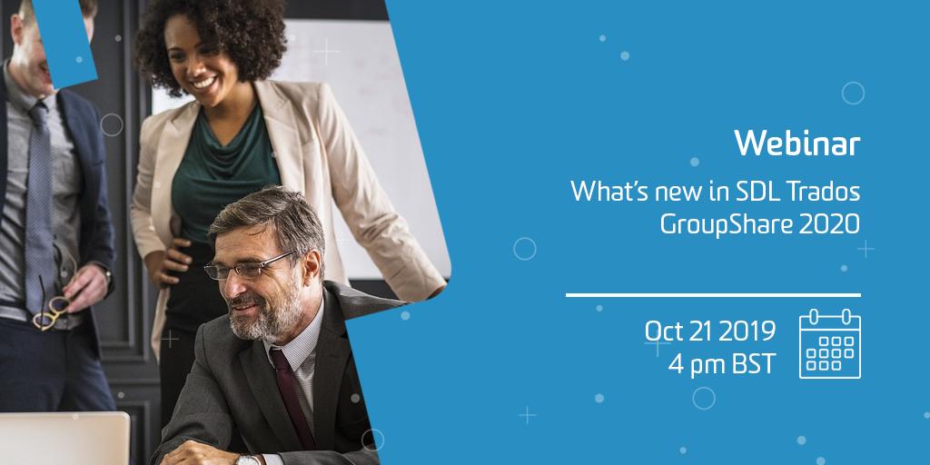 rwstrados's tweet photo. In Lydia's webinar, you will see #SDLTradosGroupshare 2020’s new features in action! Say goodbye to having to create time-consuming spreadsheets and chase your team via email for updates 👍 https://t.co/avujhOgNIU

📝 October 21st
🕓 4pm (BST)
🗣 Lydia Simplicio

#GroupShare2020 https://t.co/CNIGO4e7y2