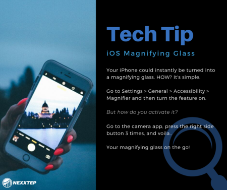 nexxtep's tweet photo. Here's a cool tech tip for ya'! Try it and let us know how you like it. 😉
#techtip #iphone #ios #iphonetips https://t.co/KVLaqWXUOB