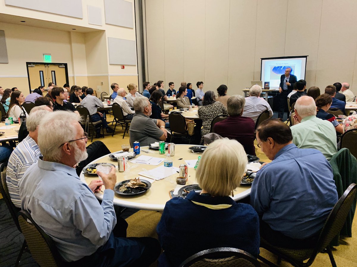 robert_zubrin's tweet photo. On Monday I gave a talk on The Case for Space to the Orlando/Cape Canaveral section of the AIAA. #Mars #Space #Science #NASA #MarsSociety #TheCaseForSpace #Moon https://t.co/qJZkXEXN3S