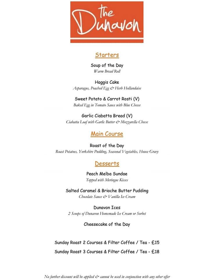 This coming Sunday we are going to be launching our SUNDAY ROAST SPECIALS MENU where Roast Sirloin of Beef is the true star of the show but we will also have another guest meat each week.
2 Courses &amp; Coffee/Tea -£15
3 Courses &amp; Coffee/Tea -£18
Booking is recommended.