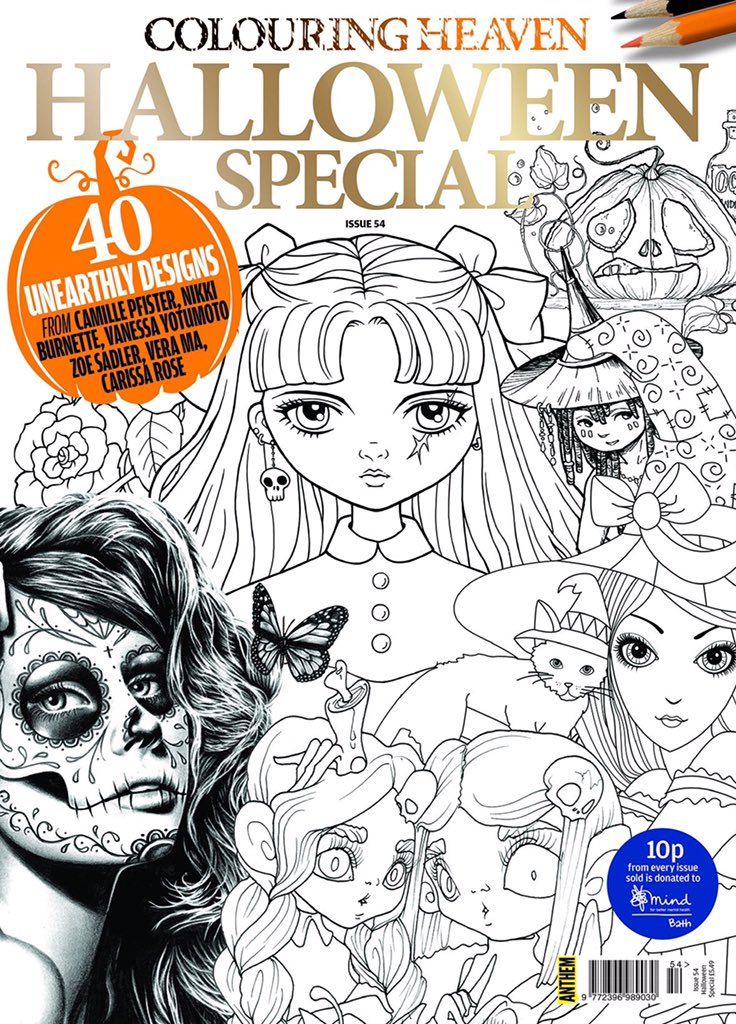 Zoe Sadler On Twitter Calling All Colouring In And Halloween Enthusiasts I Am Super Excited To Share That A Selection Of My Halloween Themed Illustrations Are Featured In Colouring Heaven Magazine S Halloween Special