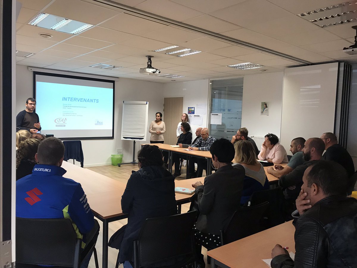 Aujourd’hui, dans le cadre de la semaine de la création d’entreprise, #Restart #AvecPoleEmploi à Caudry mobilise 50 demandeurs d emploi du cambresisis afin de faire émerger et d accompagner des projets. Merci aux partenaires #BGE #cma pour leur collaboration. <a href="/DuboisFranck12/">Dubois Franck</a>