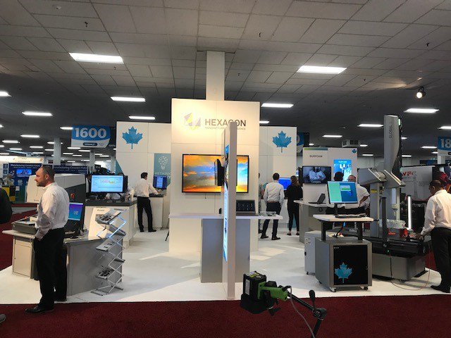 HexagonMI's tweet photo. Stop by booth 1737 at the #CTMS2019 show for a hands-on demo of our newest #metrology solutions including the Absolute Arm and the GLOBAL S #CMM! https://t.co/JXNL22KGAn