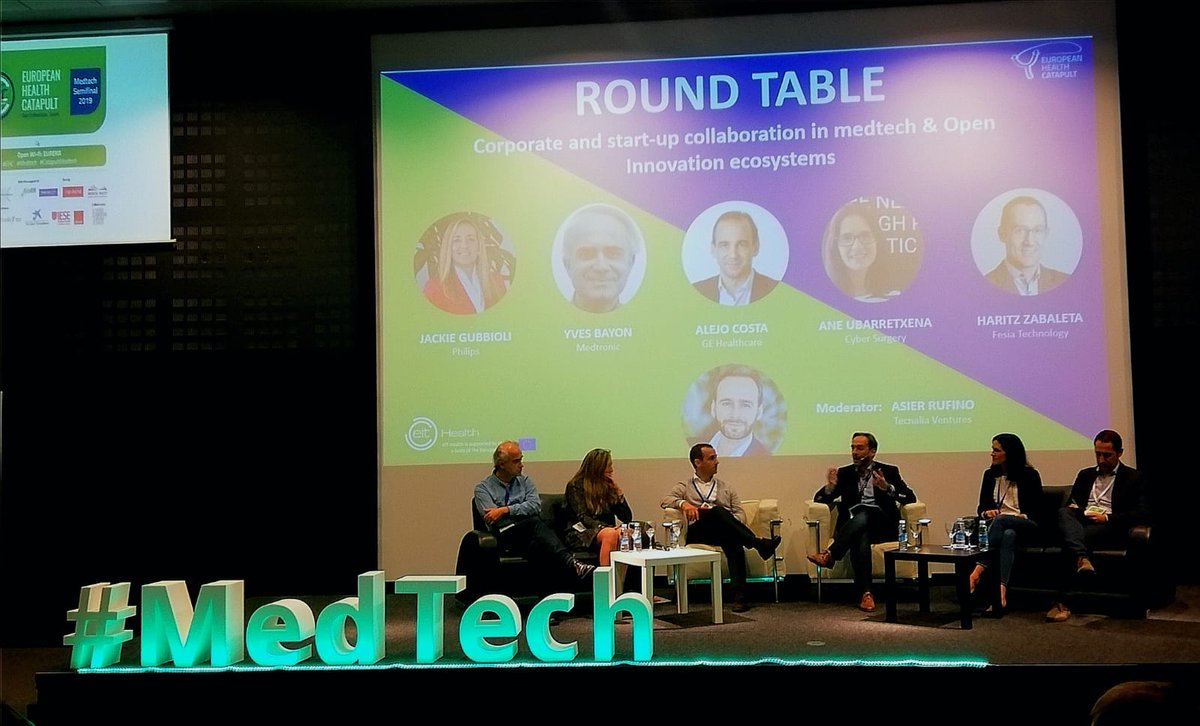 EIT_Health_es's tweet photo. @EITHealth @XtinaBescos @tecnalia @Cap_Digital @medicalvalley @BioRNCluster @FundlaCaixa @iesebschool @biocat_en @IreneSaTu @JavierVega_EIT @ikeresten @BielGlasses @nurisetech @lumedix @IdrisOncology @dangelvan @EITHealth_UKI @healthinnostars @EIThealth_FR @EITHealth_nl @AsabysPartners @AngelsSante @aftdevelopment @UoLSBC @peekmed @PKvitality @munevo_social @innovosensAB @SutrueLtd @EITHealthScand Just about to finish an inspirative roundtable about corporate and start-up collaboration in medtech & open innovation ecosystems with relevant experts on #Medtech.
Now, ready for the award ceremony. 🥇
#EHC #CatapultMedtech https://t.co/NxFyLw03pU