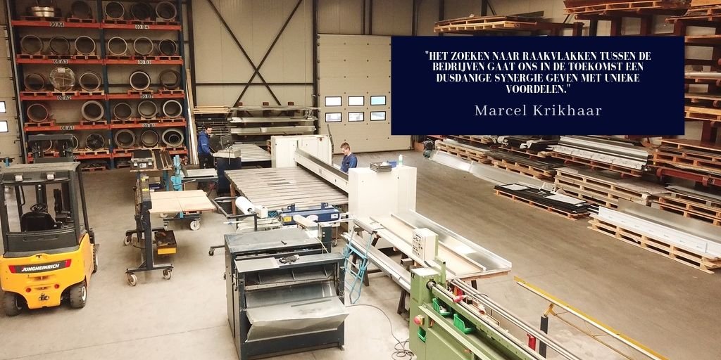 "Het zoeken naar raakvlakken tussen de bedrijven gaat ons in de toekomst een dusdanige synergie geven met unieke voordelen." - <a href="/Bouwscholt/">Marcel Krikhaar</a> van <a href="/bouwmetaal/">bouwmetaal</a>