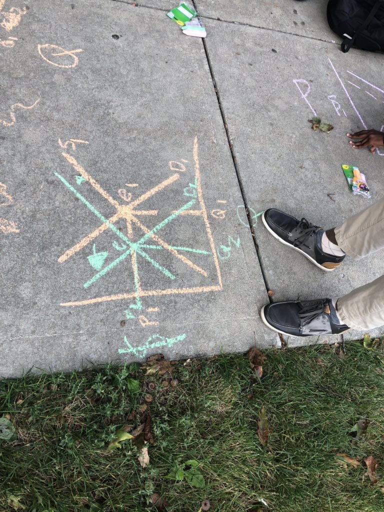 Simsy716's tweet photo. Supply and Demand with sidewalk chalk! And you thought Econ was boring!! #pikehighschool https://t.co/PZWI5IeVzC