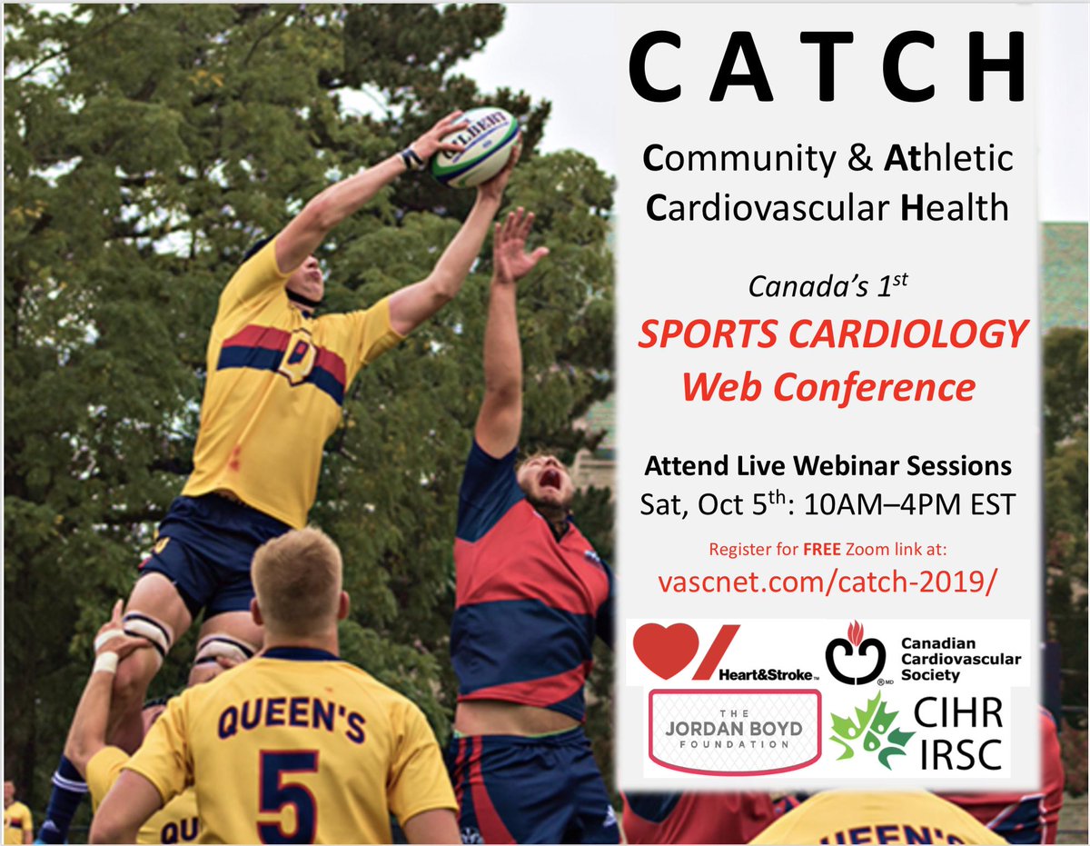 Champalooza's tweet photo. Excited to join @amerjohri & the #cardiovascularhealth community this Saturday October 5th for the creation of a #nationalnetwork in sport cardiac care. Another great #collaboration cooking up via #CATCH2019.
Tune in live 📺via the #webinar here:
🔗👉🏼https://t.co/77DaGRbvun https://t.co/S9O3zYJKTN