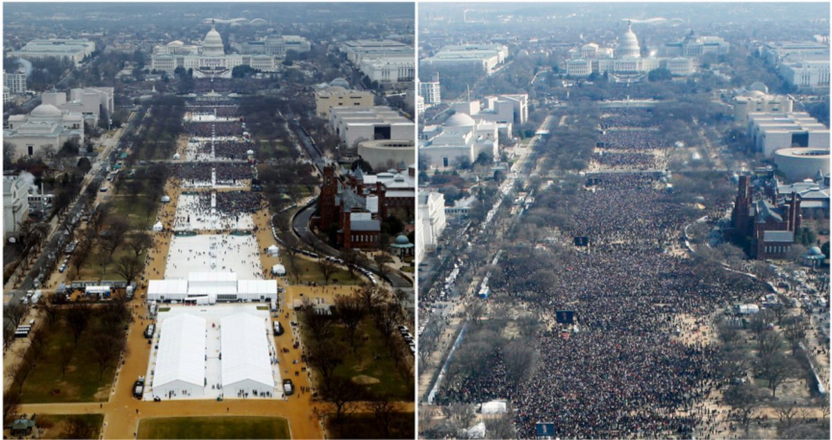 In one 40 minutes speech Trump talks about having the best, biggest or smartest 12 times. Once every 200 seconds .Trump makes himself look popular.And the thing that he is scared of is being unpopular. It’s a vicious cycle.That’s why he hates Obama having bigger crowds.