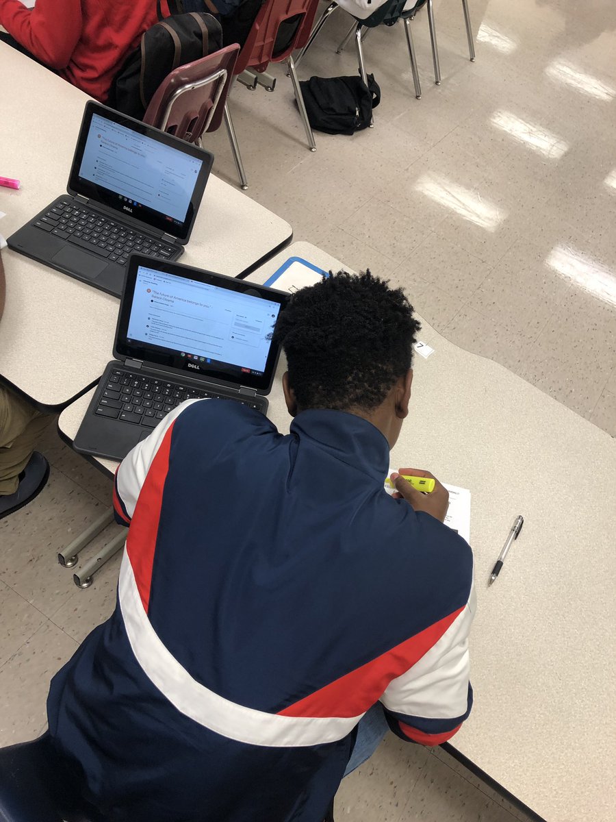 pcosme1908's tweet photo. Ms. Seeden-Vargas is engaging students in quote analysis & authors’ #POV this fine Wednesday morning! #BeatThatFSA #ThisIsTheHill @MsEstherRivera @shariverge @kgwhetsell https://t.co/Uqohhr0Drc