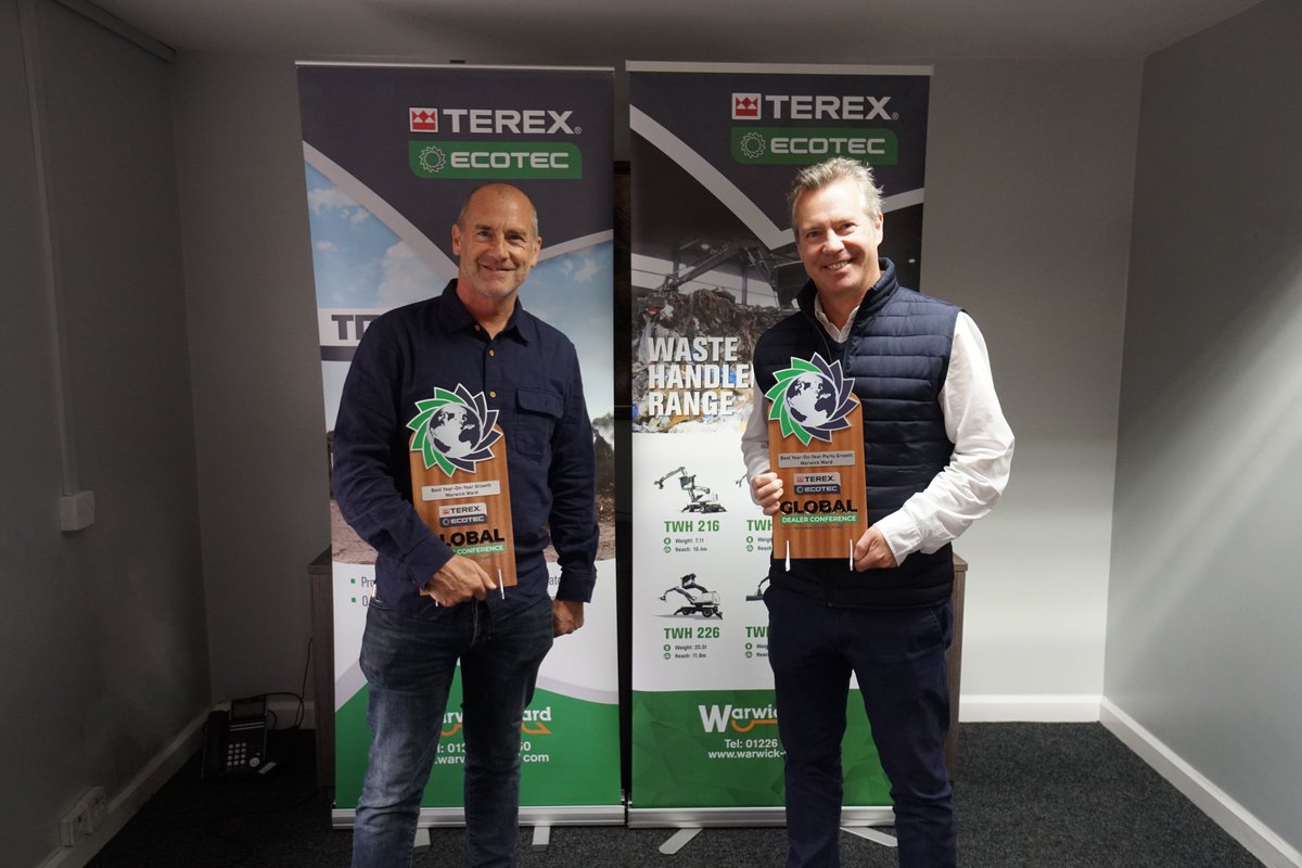 warwickward's tweet photo. “It was nice accolade to be recognised on the global stage for the achievements and growth that we have made year on year since we started our partnership with Terex Ecotec.'' - Ashley Ward
@TerexEcotec
#terexecotec #warwickward #GlobalDealerConference https://t.co/sIx9hsdTGI