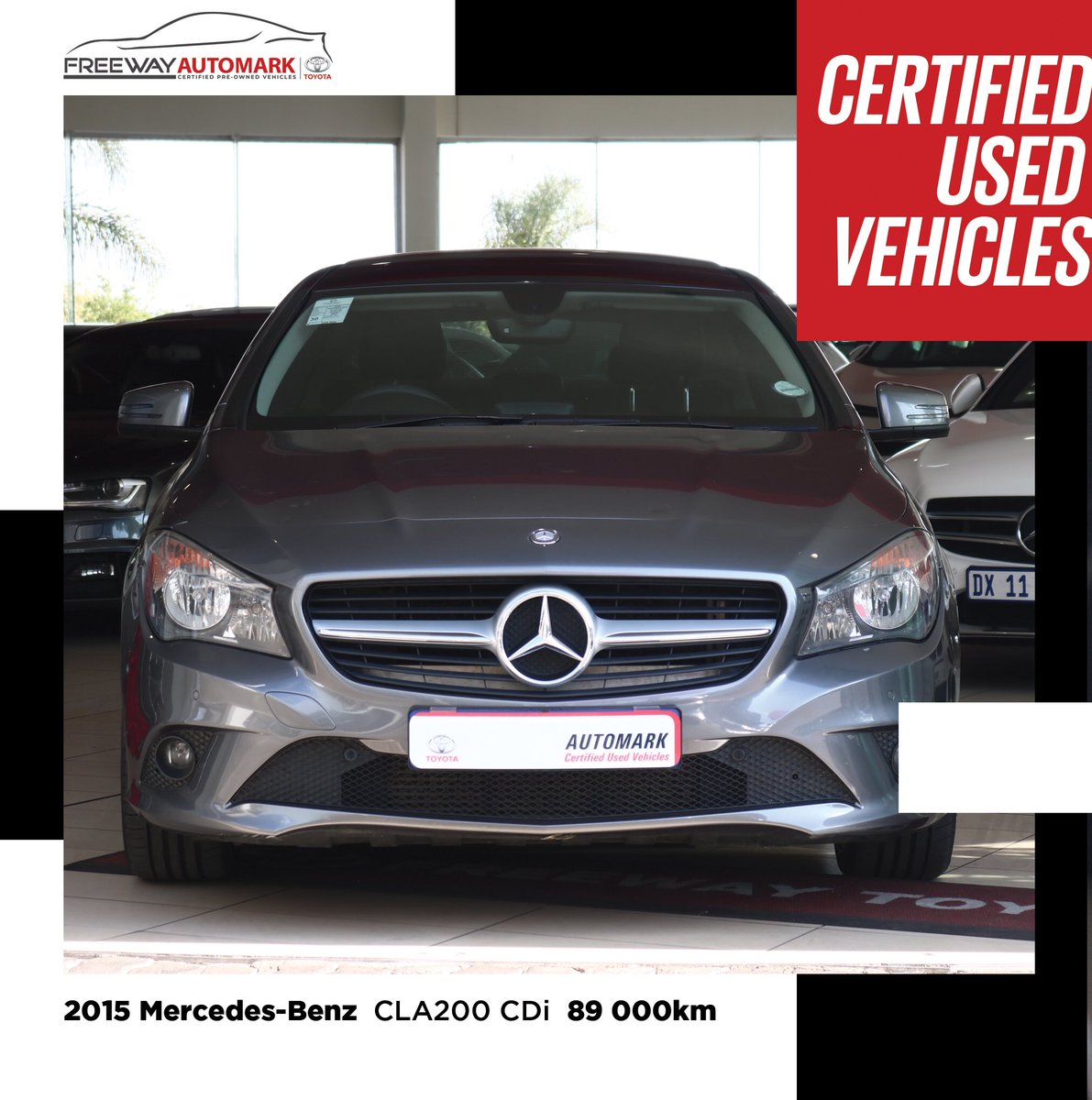 Freeway_Group's tweet photo. 2015
Mercedes-Benz
CLA200 CDi
89 000km
Price: R329 900
T’s & C's apply
https://t.co/XHDWOX91vH
Call ☎️ us on 011 661 0000
Or
WhatsApp 📲 us on 062 661 0000
#FreewayToyota #FreewayGroup #FreewayAutomark #Automark #mercedes #mercedesbenz #mercedescla200 #cla200 https://t.co/pnkZATaO5H