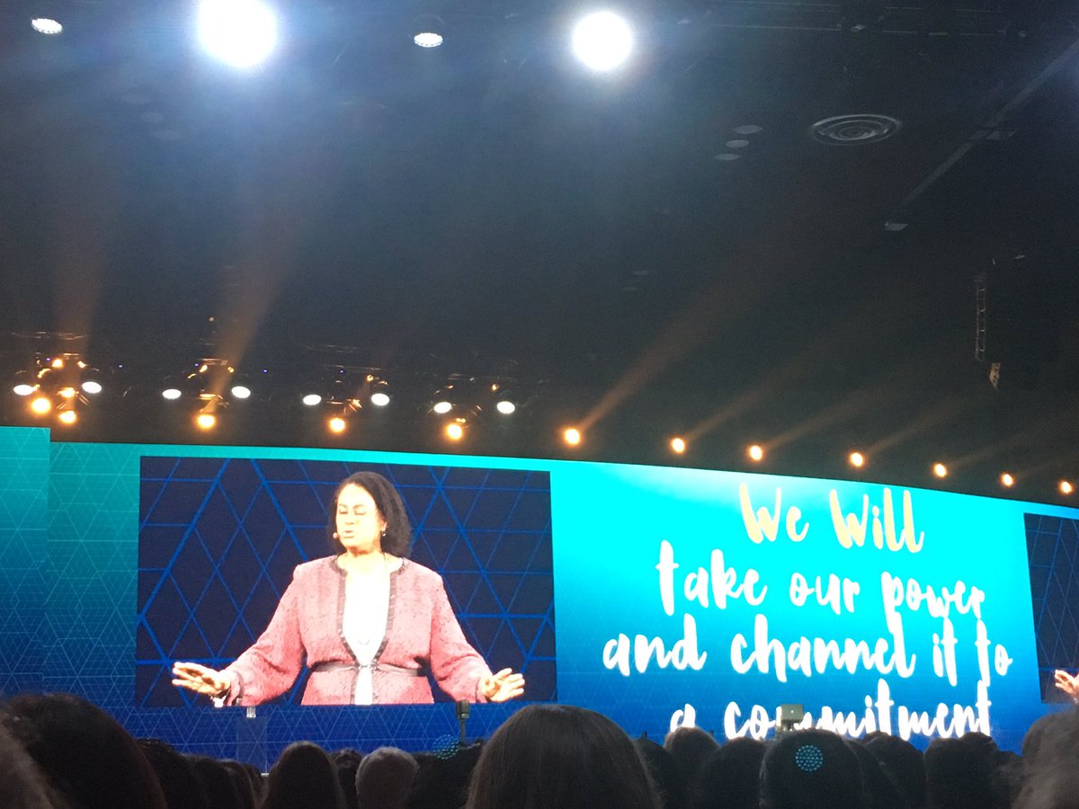 justbeinguma's tweet photo. Keynote call to action - Commit to 50/50 tech equity by 2025 as if your career depends on it. #GHC19 #MicrosoftLife https://t.co/d3ACSOqoQF