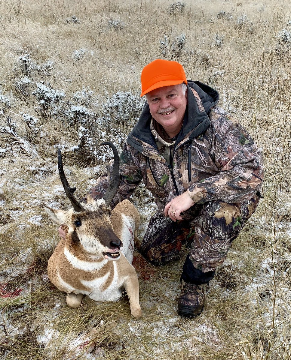 BootprintsTV's tweet image. Great opening day of Antelope season in Wyoming. My first Pronghorn!