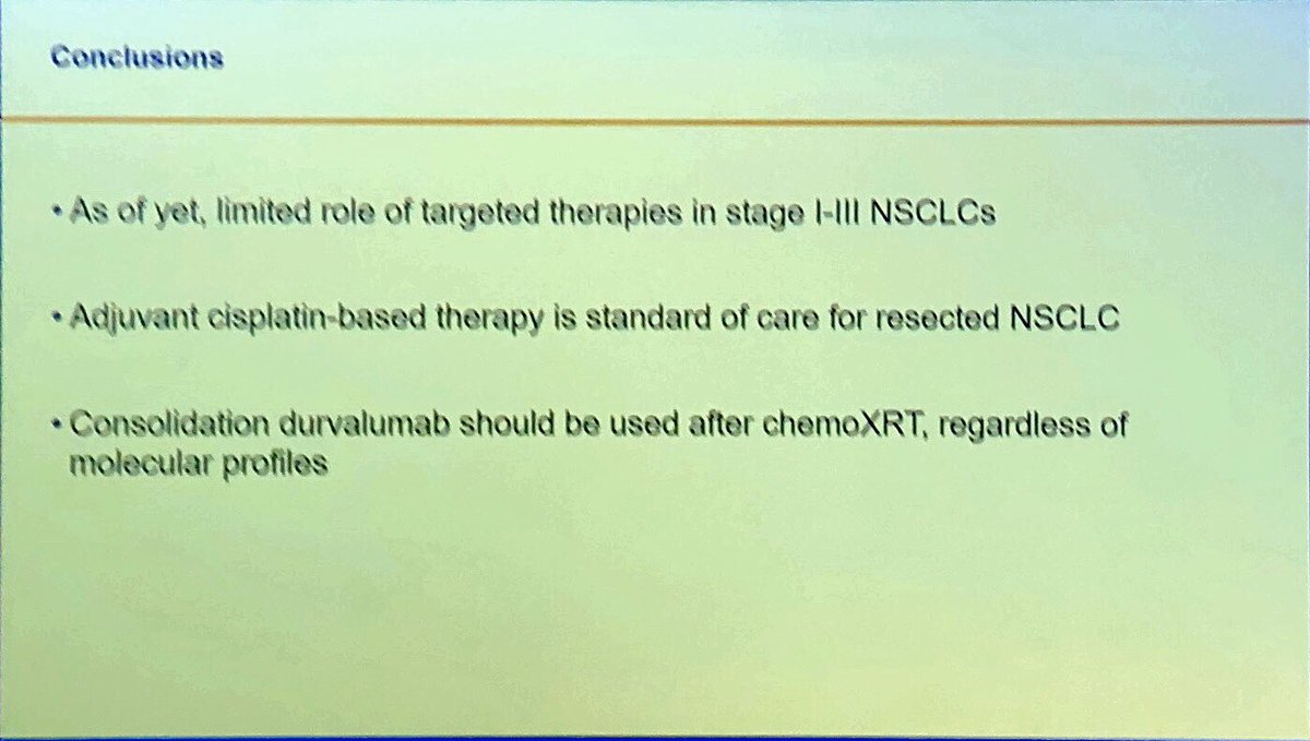 Do you believe #PrecisionMedicine is ready for clinical practice in stage I-III #NSCLC? Interesting discussion at the #LungCancerSummit by @marinagarassino Nir Peled and William William #LCSM @OncoAlert