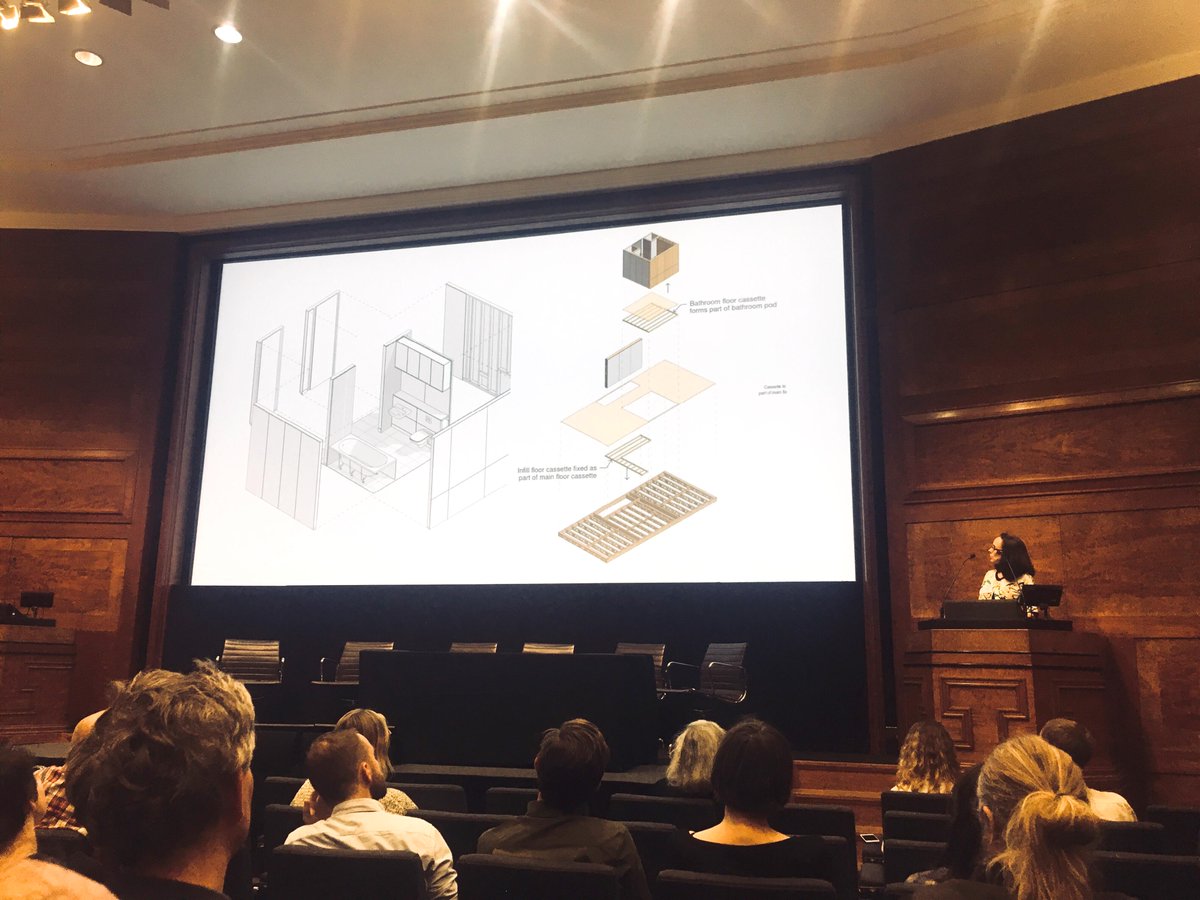 OWAL_Architects's tweet photo. Great talk by @urban_splash on their @housebyus volumetric solution @RIBA . Wonderful light spaces for living. https://t.co/YMasm4Vz4u