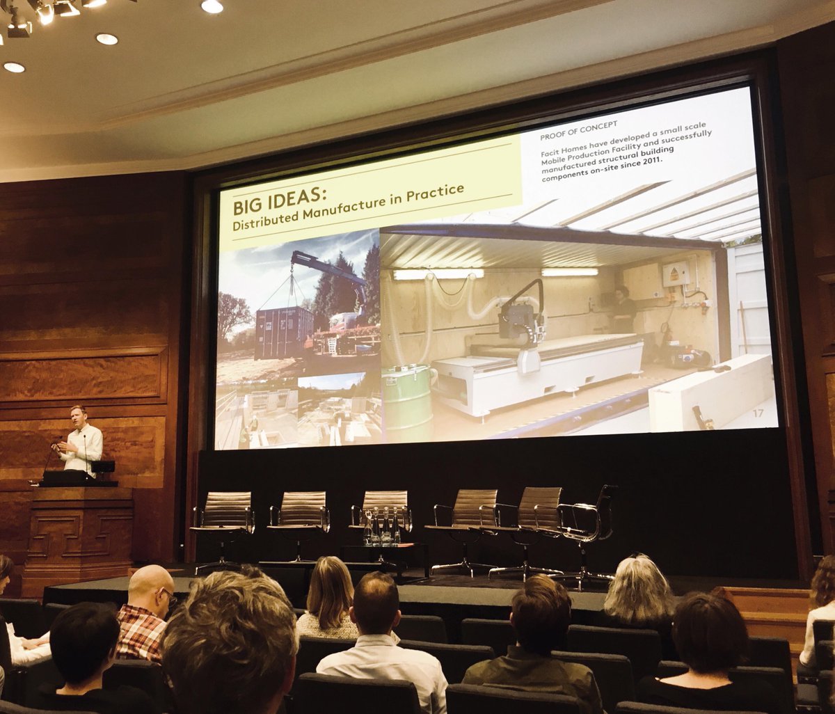 OWAL_Architects's tweet photo. Thanks to @FACIT_HOMES for an informative talk @RIBA #smartpractice2019. Great to hear about your working methods. https://t.co/P5XNWurkvq