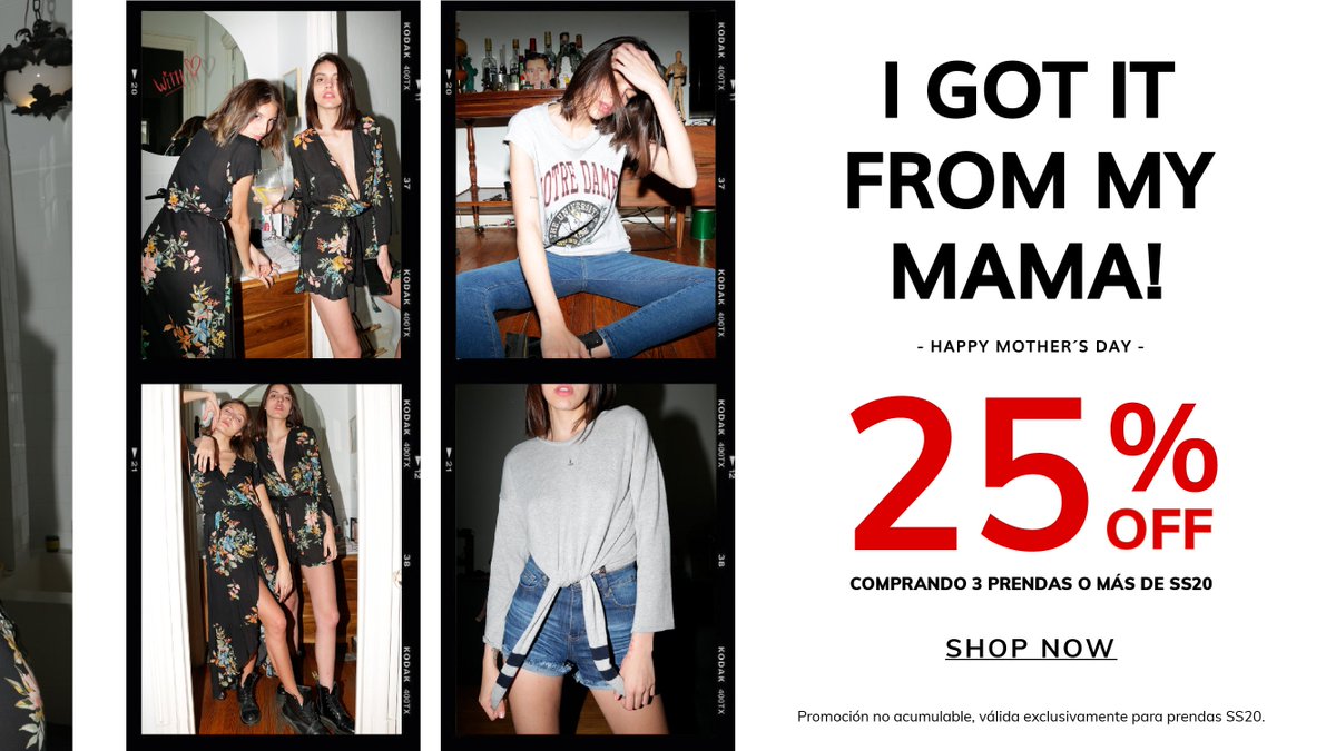 cookoficial's tweet photo. I GOT IT  FROM MAMA! 
Comprando 3 o más prendas de SS20 25% OFF 
No acumulable con otros descuentos o promociones.
https://t.co/vMSs1Ks5QC https://t.co/bifEE75itI