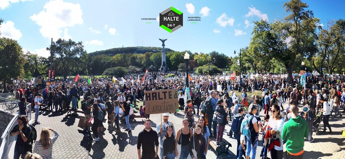 Halte à l'inaction ! 

La Halte est heureuse d'avoir pu prendre part à ce qui pourrait être une des plus importantes manifestations de l'histoire du Quebec ! 

#Halteisgreen #green #ecology #ClimateStrike
