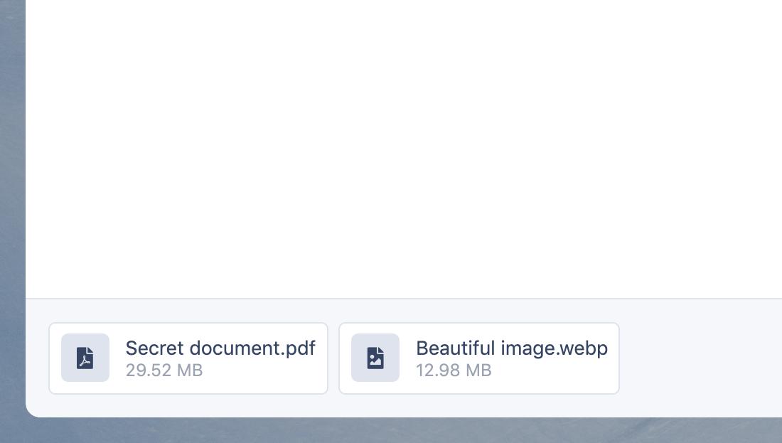 Designing the new attachments panel for KanbanMail 😍🖇️