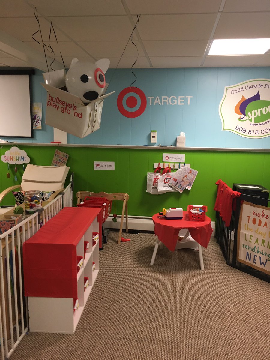tinawargz's tweet image. My cousin, @stephLightcap, created a @Target + a @Starbucks in her preschool because children are very weird and she is a queen!!!!!!