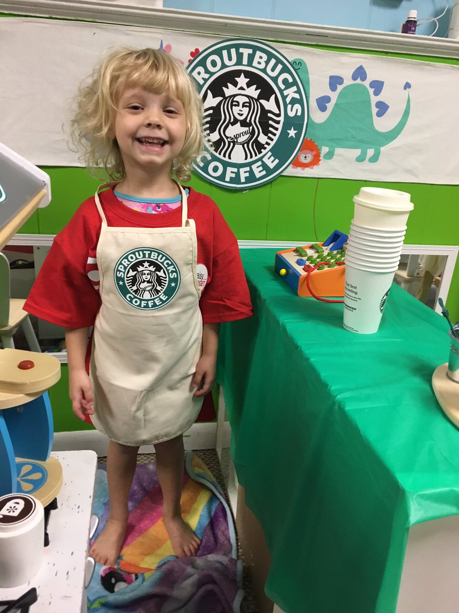 tinawargz's tweet image. My cousin, @stephLightcap, created a @Target + a @Starbucks in her preschool because children are very weird and she is a queen!!!!!!