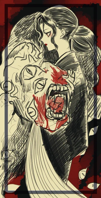 今日何も載せられなさそうなので昨日あげた絵の工程だけポイしとく 