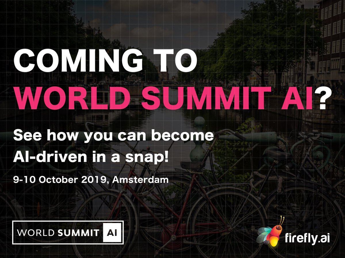 DoAIwithFirefly's tweet photo. "The AI brains are coming" to the @WorldSummitAI in Amsterdam next week. We'll be there - will you? If so, let's meet! 
#wsai19 #Ai #AIinAsnap #AiWeek https://t.co/gBLDK25L84