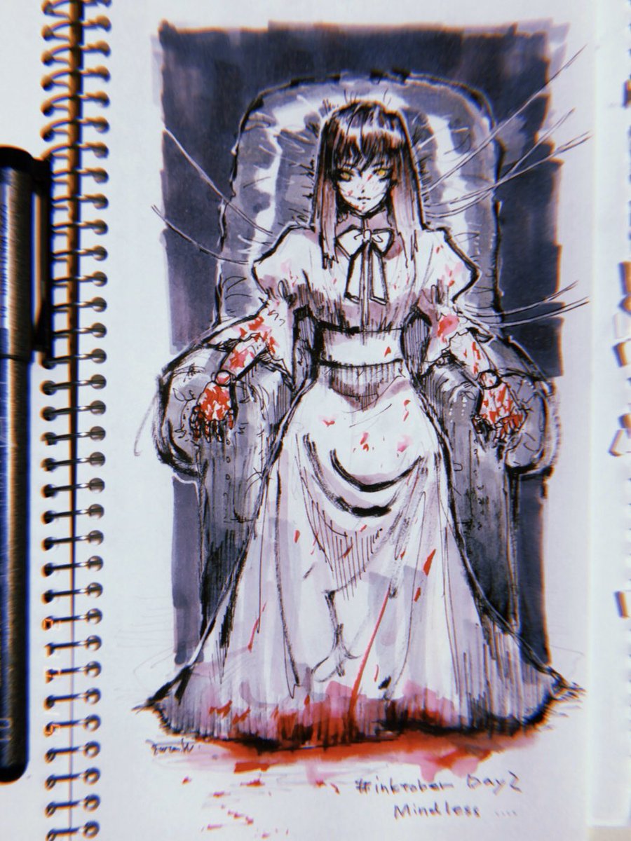 hibarikenn2's tweet image. Day2:Mindless 心ない
#inktober2018 #inktoberday2 #inktober #originalart #originalartwork #創作 #ぺんてる筆 #コピック #illustration #イラスト