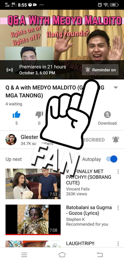 MananapSquad's tweet photo. Set your Reminder's On Mananapers ❤ Who is super excited?? Kinsa nasa'y magpa load ug 50 para maka internet? para makakita ig premiere if in case naa's dan, naa's jeep or napa sa work?  See you sa live chat everyone ❤
Hi mga kuya @Medyomaldito @glestergcapuno 😘 https://t.co/l9MDf7IO0Z