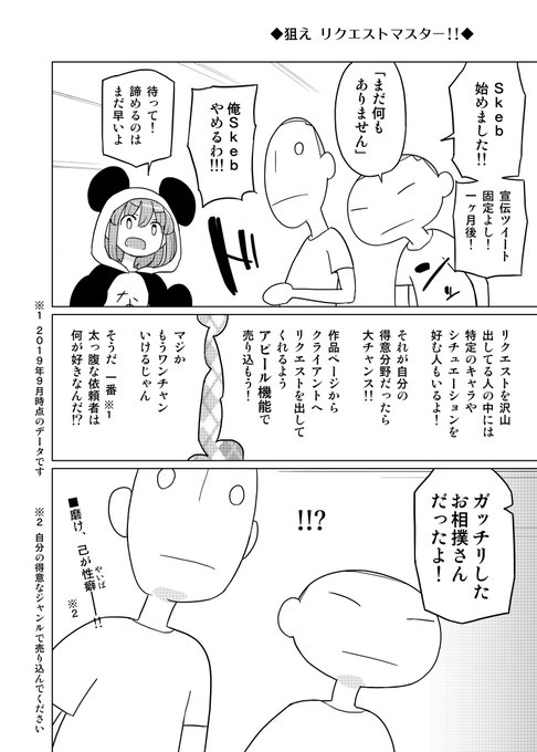 Skeb漫画「アピール機能」 