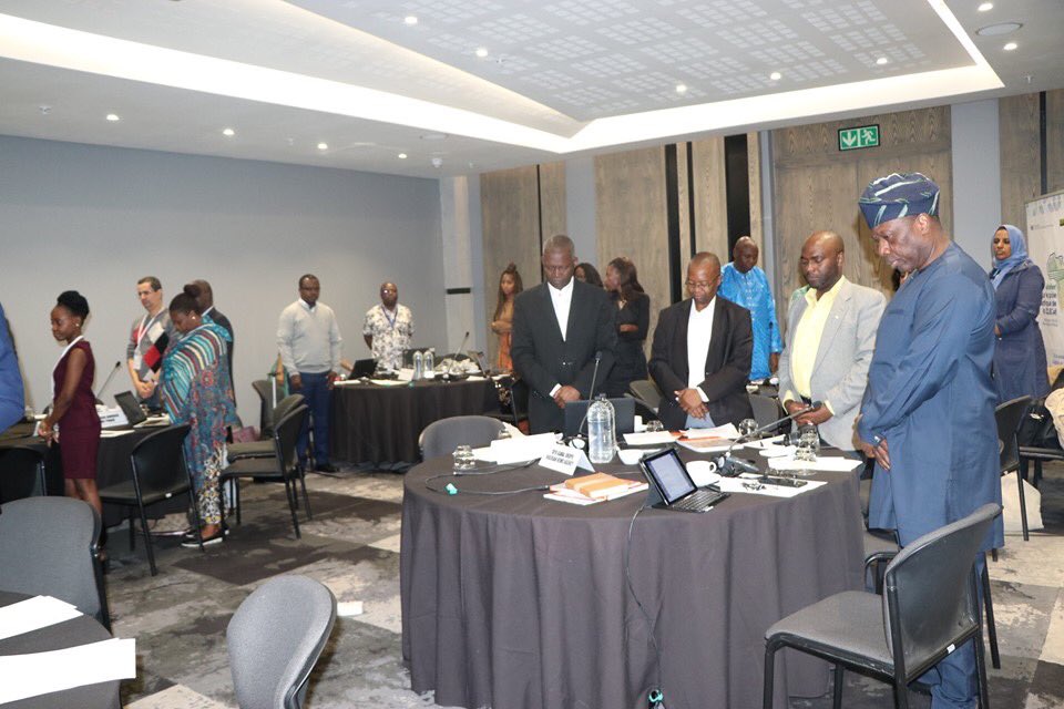 wagio2010's tweet photo. The AfCFTA media hub workshop with a minute of silence in memory of #PeterDaCosta in honor of his contributions at @ECA_OFFICIAL and the development community in Africa. https://t.co/TqrJ5g2ctd