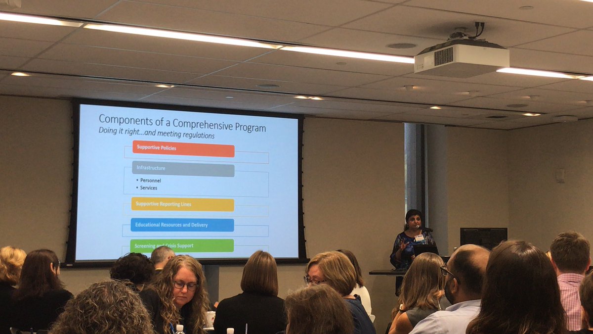 CHARMwellbeing's tweet photo. Saadia Akhtar, Assoc Dean for Trainee Well-being leading us through models of Physician well-being programs @CHARMwellbeing #physicianwellbeing #gmewellbeing https://t.co/70X3XQe4Sl