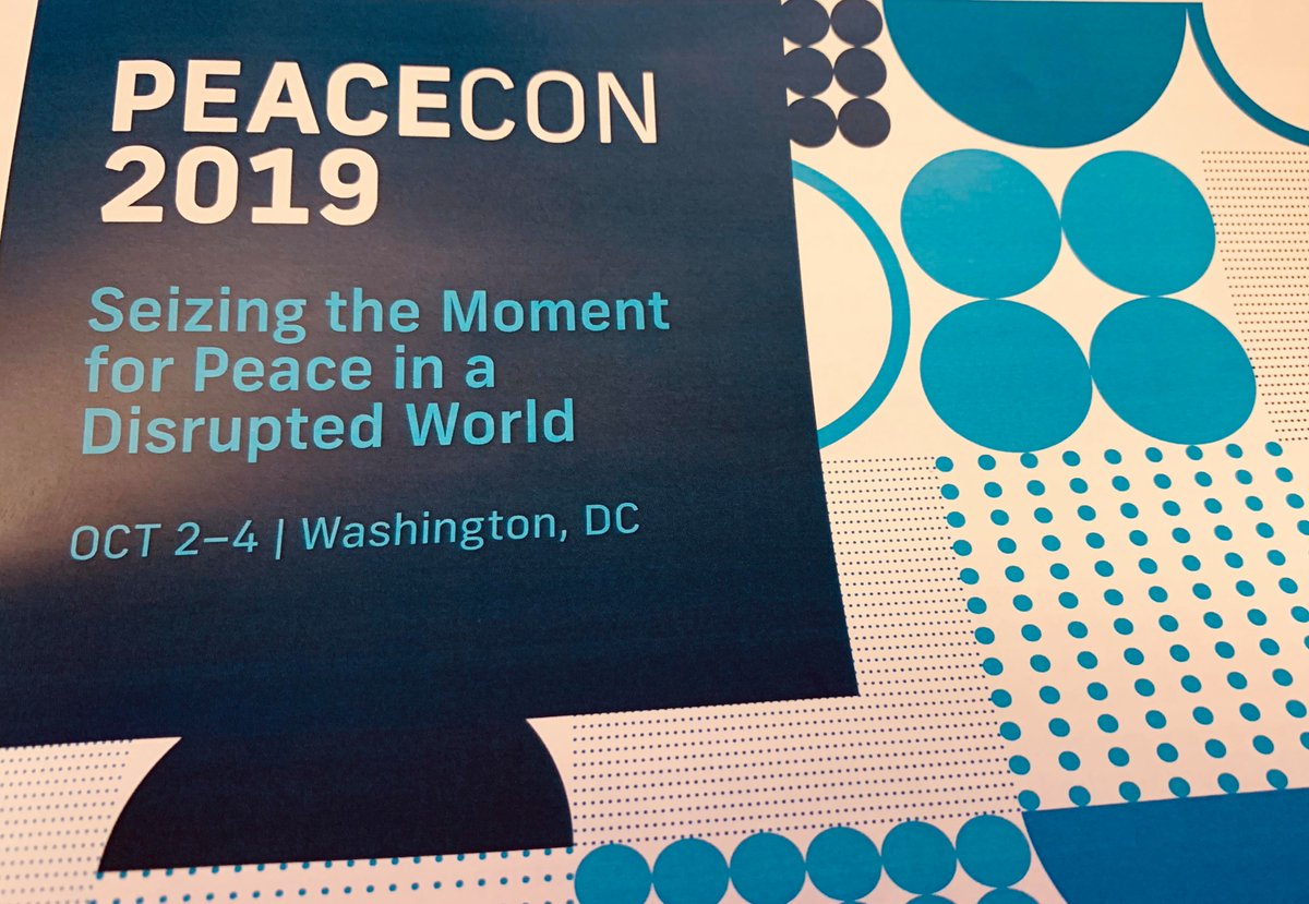 @UzraZeya welcomes the 117 @AfPeacebuilding network partners to #peacecon2019 with a focus on integration and transformation as we globally engage to prevent violent conflict, doing the work collectively that No one can do alone.

#seizingpeace