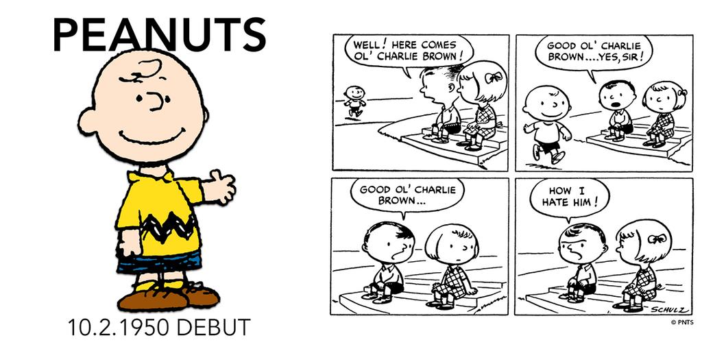 Charles M Schulz Museum Peanuts Is 69 Years Old Today On October 2 1950 The First Peanuts Comic Strip Debuted In A Four Panel Format In Seven Newspapers Nationwide The