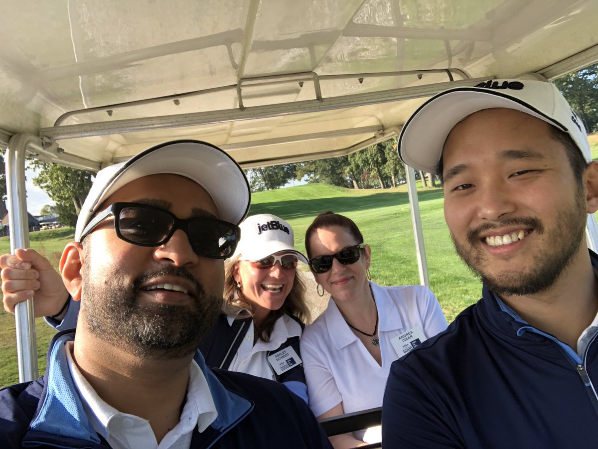 At #swingforgood on my way to the Red Course Flight station.  Come and visit!!