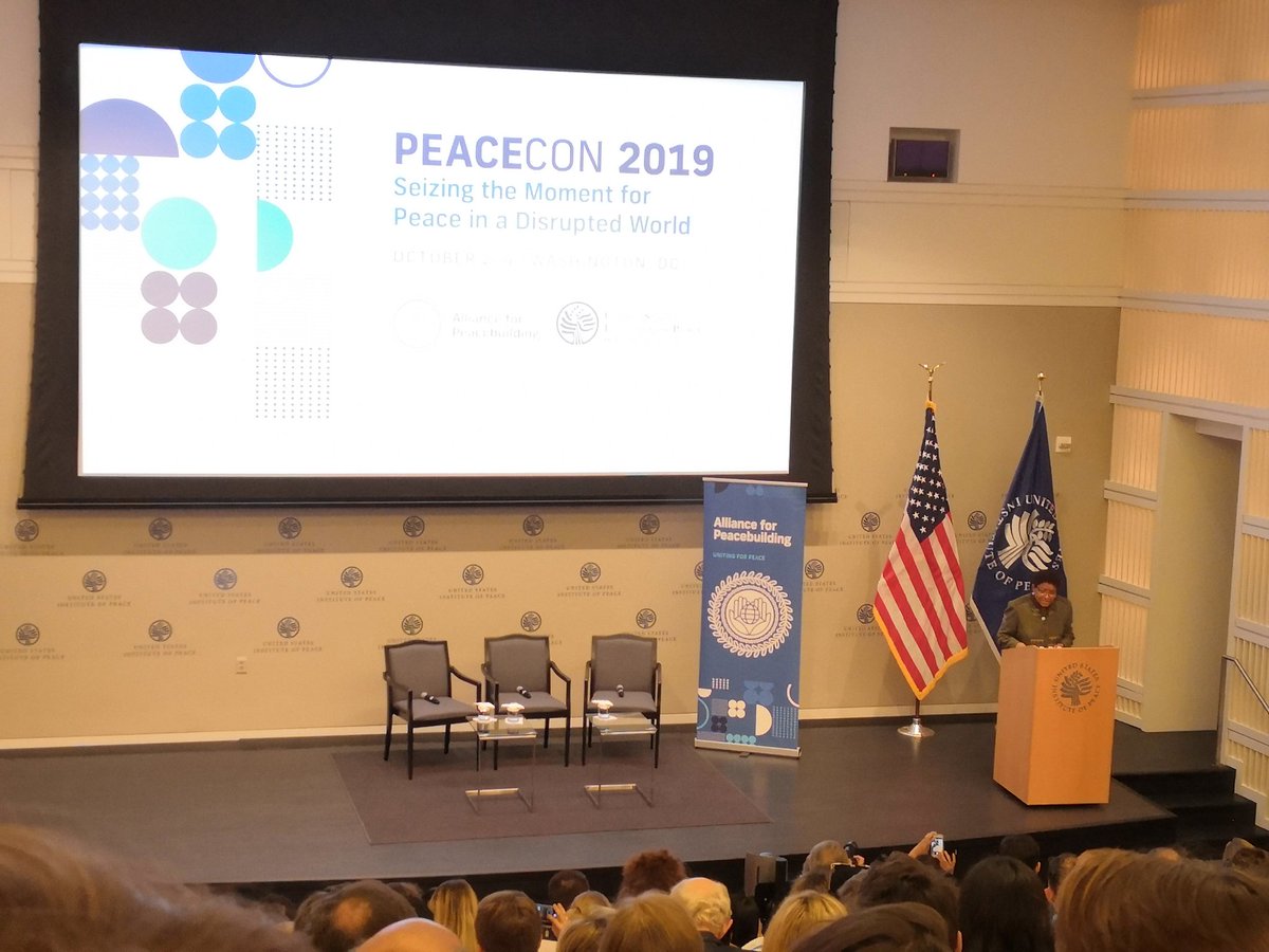 'Despite being the most committed on the field, women still account for less than 15% of negotiators at peacebuilding tables in West Africa' -- Ellen Johnson Sirleaf, Nobel Peace Prize 2011
#PeaceCon2019 #SeizingPeace