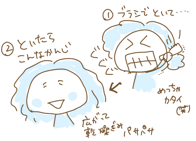 唐突に私のくせ毛事情?
#育児漫画 ではない 