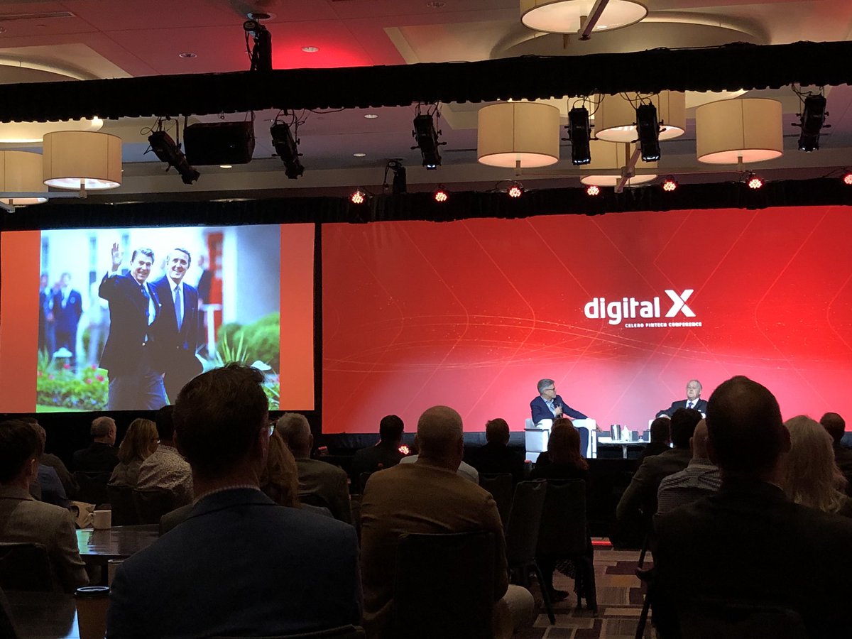 Levs01's tweet photo. #CeleroConf2019 Conversation with Brian Mulroney on this pic with Reagan: “two Irish guys would you look at that!” https://t.co/uFy0X5Of2S