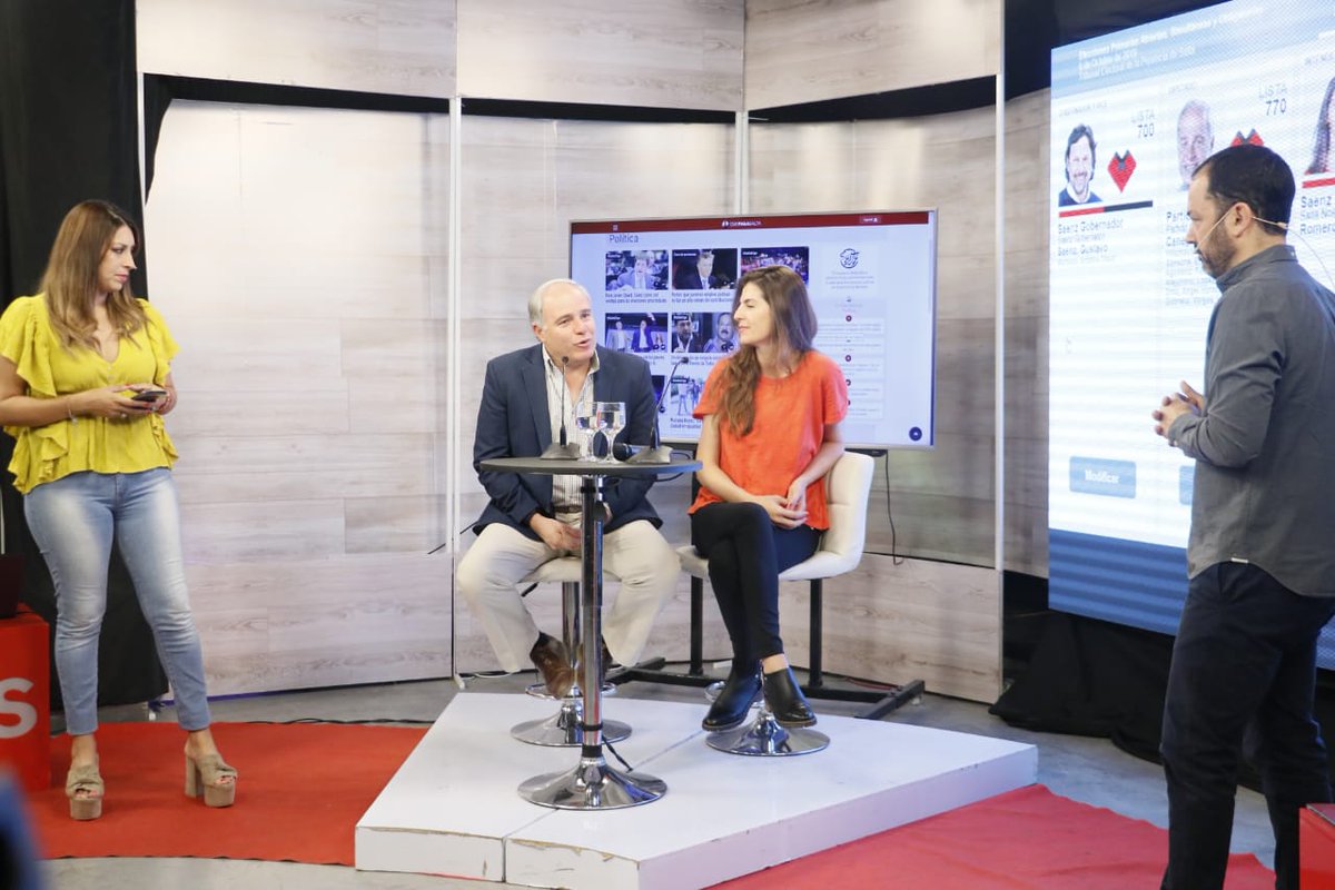 PrensaBettina's tweet photo. @RomeroBettina con @jmedurand en @somossalta: "Los vecinos saben lo que quieren, no hay que subestimarlos. Espero que el domingo nos acompañen, que puedan votar tranquilos y con confianza".

#BettinaIntendente
#Lista703 https://t.co/pValtwlliW