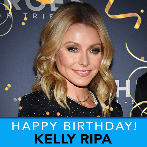 Happy happy birthday to Live with Kelly and Ryan host Kelly Ripa! 