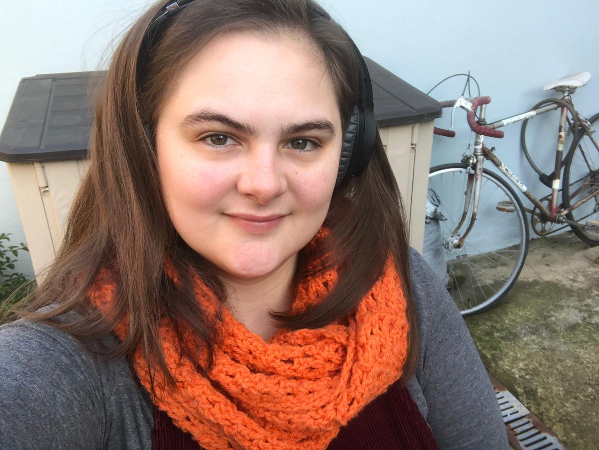 Lottie and I are looking autumnal and ready for adventures!

[Image description: A selfie of Rie, a white woman with long brown hair, sitting in her wheelchair, smiling. She is wearing headphones, a red dress, orange scarf and grey top.]

#WheelchairsAreFreedom
#DisabledAndCute