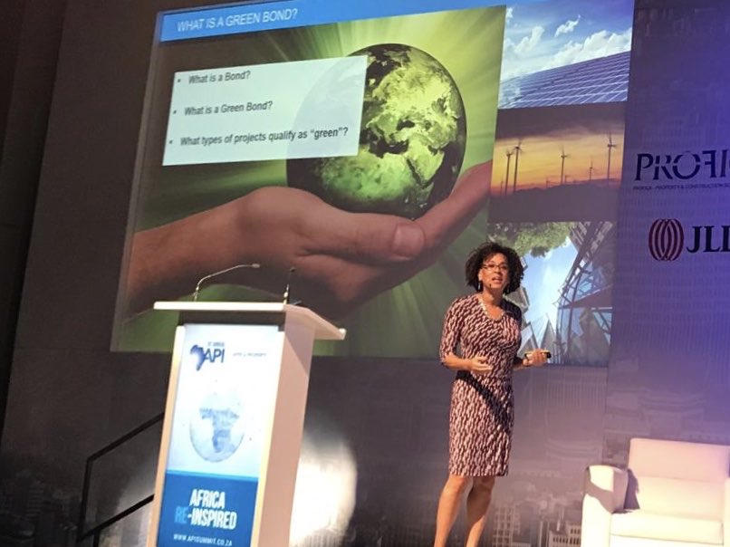 RusmirMusic's tweet photo. @ClimateMarcene delivering a plenary talk at @APIsummit #API2019 on #greenbonds for #greenbuildings. Let @edgebuildings help you green your portfolio &amp; access green finance flows, all while saving on utility bills. https://t.co/K1fFf9GAKq