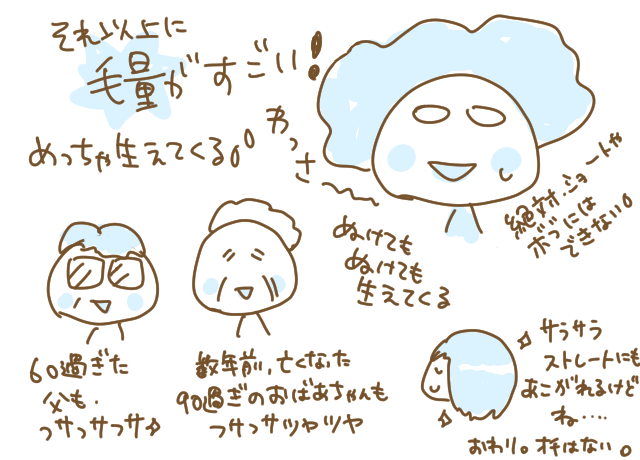 くせ毛事情その2
学生時代は広がるくせ毛がホント嫌で、縮毛矯正頑張ってたけど、社会人になってからはパーマっぽくていいじゃん!って褒められること多いからまあ気に入ってる。お手入れできなくて痛みまくりだけど?
毎朝の洗面所&毎晩のお風呂が毛まみれなのなんとかならんかな～～～ 